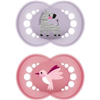 MAM Original 6+ months dummy Purple/ Pink 2 pc