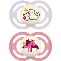MAM Perfect Night 6m+ dummy Purple/ Pink 2 pc