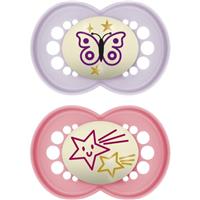 MAM Original Night 16m+ dummy Pink/ Purple 2 pc