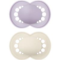MAM Original 16m+ dummy Purple/ Beige 2 pc