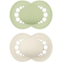 MAM Original 16m+ dummy Green/ Beige 2 pc