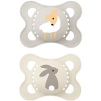 MAM Original 0+m dummy Grey/ Beige 2 pc