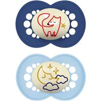 MAM Original Night 16m+ dummy Blue/ Dark Blue 2 pc