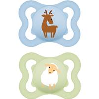 MAM Air 0+ months dummy Blue/ Green 2 pc