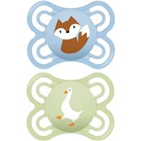 MAM Perfect 0+m, dbl box dummy Blue/ Green 2 pc