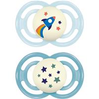 MAM Perfect Night 16m+ dummy Blue/ Turquoise 2 pc