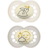 MAM Original Night 16m+ dummy Grey/ Beige 2 pc