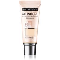 MAYBELLINE NEW YORK Affinitone hydrating foundation shade 02 Light Porcelain 30 ml