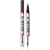 MAYBELLINE NEW YORK Build-A-Brow dual-ended eyebrow pencil for hold and shape shade 260 Deep Brown 1 pc