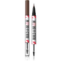 MAYBELLINE NEW YORK Build-A-Brow dual-ended eyebrow pencil for hold and shape shade 257 Medium Brown 1 pc