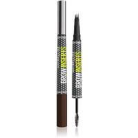 MAYBELLINE NEW YORK Brow Inserts eyebrow pen with 2-in-1 brush shade 5 Deep Brown 1.25 ml