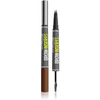 MAYBELLINE NEW YORK Brow Inserts eyebrow pen with 2-in-1 brush shade 4 Medium Brown 1.25 ml