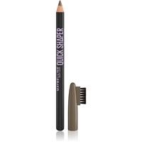 MAYBELLINE NEW YORK Quick Shaper precise eyebrow pencil with brush shade 04 Medium Brown 1 pc
