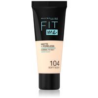 MAYBELLINE NEW YORK Fit Me! Matte+Poreless mattifying foundation for normal to oily skin shade 104 Soft Ivory 30 ml