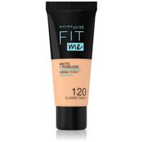 MAYBELLINE NEW YORK Fit Me! Matte+Poreless mattifying foundation for normal to oily skin shade 120 Classic Ivory 30 ml