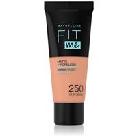 MAYBELLINE NEW YORK Fit Me! Matte+Poreless mattifying foundation for normal to oily skin shade 250 Sun Beige 30 ml