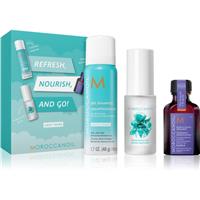 Moroccanoil Refresh, Nourish, and Go! (Light Tones) set for blonde hair for women