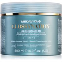 Medavita Glossynation Highgloss Filling Gel hair gel laminovac gel se zrcadlovm efektem 500 ml