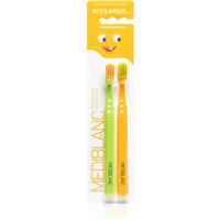 MEDIBLANC KIDS & JUNIOR Ultra Soft toothbrush for children ultra soft Green, Orange 2 pc