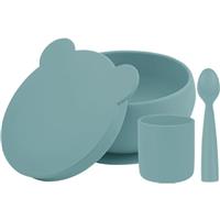 Minikoioi BLW I Aqua Green dinnerware set