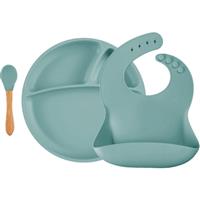 Minikoioi BLW II Aqua Green dinnerware set