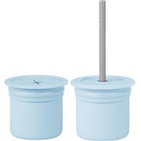 Minikoioi Sip+Snack Set dinnerware set for children Mineral Blue / Powder Grey 1 pc