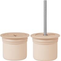 Minikoioi Sip+Snack Set dinnerware set for children Bubble Beige / Powder Grey 1 pc