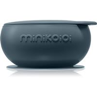Minikoioi Bowl Deep Blue silicone bowl with suction cup 1 pc