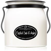 Milkhouse Candle Co. Creamery Frosted Oak & Amber scented candle Butter Jar 454 g