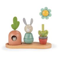 MOULIN ROTY Wooden Stack Up Toy Trois Petits Lapins activity toy wooden 12m+ 1 pc