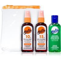 Malibu Travel Set gift set for tanning