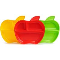 Munchkin Apple divided plate 6 m+ 3 pc
