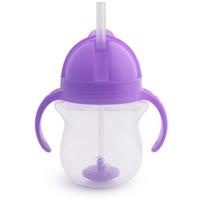 Munchkin Click Lock Tip & Sip cup with straw Purple 6 m+ 207 ml