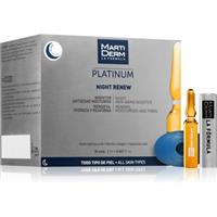 MartiDerm Platinum Night Renew exfoliating peeling serum in ampoules 30x2 ml