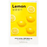 Missha Airy Fit Lemon brightening and revitalising sheet mask 19 g