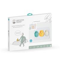 Matchstick Monkey Animal Snack Mat dinnerware set for children Monkey, Lion & Giraffe 3 pc