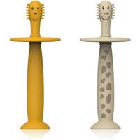 Matchstick Monkey Animal Collection toothbrushes for children Lion/ Giraffe 2 pc