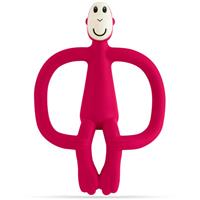 Matchstick Monkey Teething Toy and Gel Applicator chew toy with 2-in-1 brush Ruby 1 pc