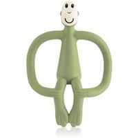 Matchstick Monkey Teething Toy and Gel Applicator chew toy with 2-in-1 brush Olive 1 pc