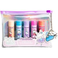 Martinelia Magic Ballet Lip Balm Set lip gloss set with bag for children 5x3.6 g