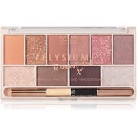 MUA Makeup Academy Elysium Remastered eyeshadow palette with 10 shades double 17 g