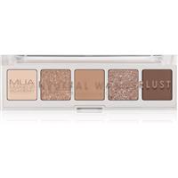 MUA Makeup Academy Professional 5 Shade Palette eyeshadow palette shade Neutral Wanderlust 3,8 g