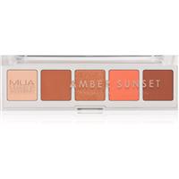 MUA Makeup Academy Professional 5 Shade Palette eyeshadow palette shade Amber Sunset 3,8 g