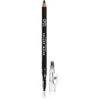 MUA Makeup Academy Brow Define long-lasting eyebrow pencil with brush shade Black 1,2 g