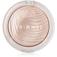 MUA Makeup Academy Shimmer professional highlight pressed powder shade Oyster Silk 8 g