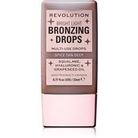 Makeup Revolution Bright Light Bronzing Drops liquid bronzer shade Deep Bronze Spice 23 ml