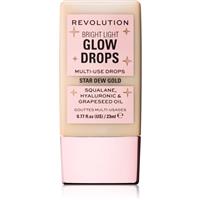 Makeup Revolution Bright Light Glow Drops liquid highlighter shade Golden Star Dew 23 ml