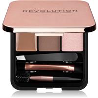 Makeup Revolution Brow Sculpt Kit perfect eyebrows kit shade Brown 2.2 g
