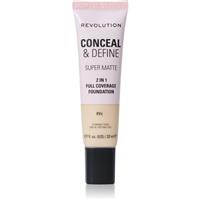 Makeup Revolution Conceal & Define mattifying foundation shade F1N 23 ml