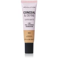 Makeup Revolution Conceal & Define mattifying foundation shade F9.7W 23 ml